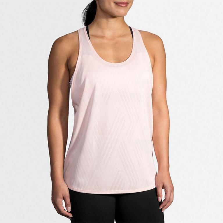 Brooks Array Hardlooptanktop voor Dames Roze (PYVIS-3016)